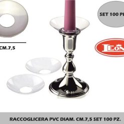 Raccoglicera Pvc Diam. Cm.7,5 Set 100 Pz.