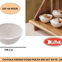 Ciotola Finger Food Polpa Bio Set 50 Pz. Cm.7,2X3H