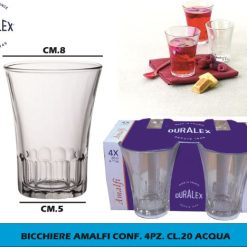 Bicchiere Amalfi Conf. 4Pz. Cl.20 Acqua (Copia)