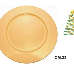 Sottopiatto Natalizio Oro Cm.33 Classic