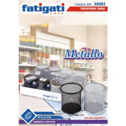 Portapenne Metallo Tondo Cm.9X10H