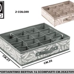 Portaintimo Bertha 16 Scomparti Cm.35X27X9H