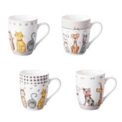 Tazza Latte Mug Cm.8X10,5H 4 Col. Ass.