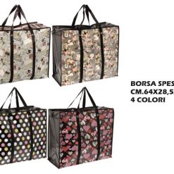 Borsa Spesa Pp Cm.64X28,5X54H 4 Decori