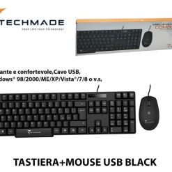 Tastiera+Mouse Usb Black