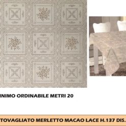 Tovagliato Merletto Macao Lace Dis.069C