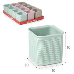 Portaccessori Rattan Quadrato