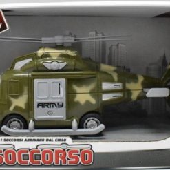 Elicottero Militare A Frizione Con Luci E Suoni