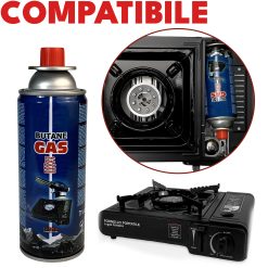 Cartuccia Gas Butano 390ml Compatibile con Fornello Bistrò - immagine 3