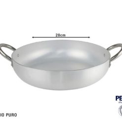 Tegame Professionale Alto Cm.28 Maniglie Inox