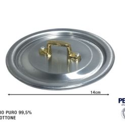 Coperchio A Servire Profess. Cm.14 Pontic. Ottone