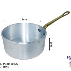 Casseruola A Servire Profess. Cm.12 Manico Ottone