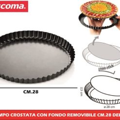 Stampo Crostata Con Fondo Removibile Cm.28