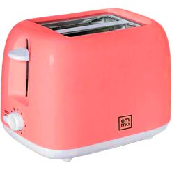 Tosta Pane 2 Fette con Spegnimento Automatico 650W-750W Vassoio Rimovibile Tostapane per Toast Corallo