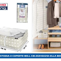 Custodia X Coperte Mis.L Cm.55X45X25H Ella Be - immagine 1