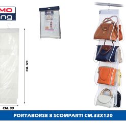Portaborse 8 Scomparti Cm.33X120