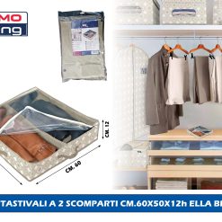 Portastivali A 2 Scomparti Cm.60X50X12H Ella Be