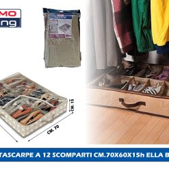 Portascarpe A 12 Scomparti Cm.70X60X15H Ella Be