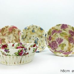 Cestino Pane Tondo Cm.24X8H Foderato