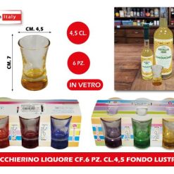 Bicchierino Liquore Cf.6 Pz. Cl.4,5 Fondo Lustro
