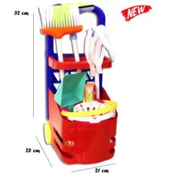 Set Pulizia Con Trolley + 5 Accessori
