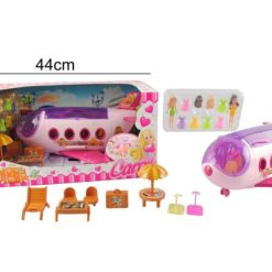 Bambola Carol Con Aereo + Accessori