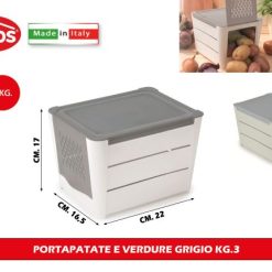 Portapatate E Verdure Grigio Kg.3