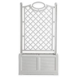 FIORIERA CON SPALLIERA SEPARE' BIANCO CM.80X42X150 (Copia) (Copia)