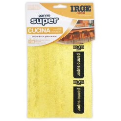 Sicignano | Panno Super in Microfibra e Poliuretano 30x30 cm, Extra Assorbenza, Resistente, Multiuso per Bagno, Cucina, Vetri e Inox, Pulizia Senza Detergenti (1, Cucina)