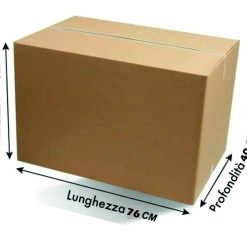 Scatole Cartone Ondulato Imballaggio Spedizioni Pacchi Doppia Onda BC 76x40x55h