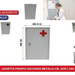 Cassetta Pronto Soccorso Metallo Cm.32X21,5X8
