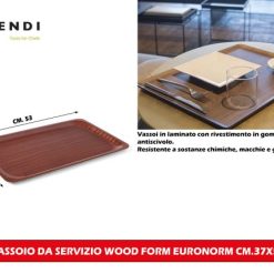 Vassoio Da Servizio Wood Form Euronorm Cm.37X53