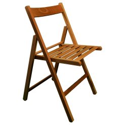 Sicignano Casalinghi Ingrosso Casalinghi Arredo Giardino Hotellerie Sicignano | Sedia Pieghevole,Classica,Legno Faggio,Richiudibile,Comoda,Facile da Portare,A79xL43xP49cm (Noce,1)