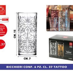 Bicchiere Conf. 6 Pz. Cl.37 Tattoo Rcr (Copia)