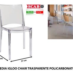 Sedia Igloo Chair Trasparente Policarbonato