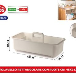 Sottolavello Rett.Re Con Ruote Cm.45X21X13H