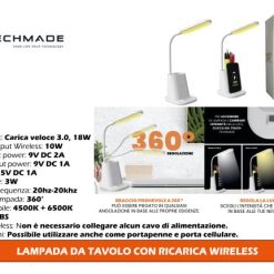 Lampada Da Tavolo Con Ricarica Wireless