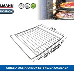Griglia Acciaio Inox Estens. Da Cm.37A57