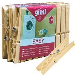 Sicignano | Mollette Plastica Easy, 20 pezzi, 9 cm, con Molla, Resistenti - Pinze da Bucato, per Panni Vestiti Jeans Biancheria, Fissare Sacchetti, Fermapacco, Clip Supporti - Beige (3)