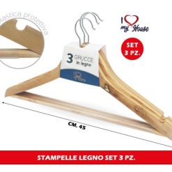 Stampelle Legno Set 3 Pz.