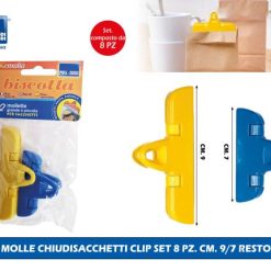 Molle Chiudisacchetti Clip Set 2 Pz. Cm.9/7 Resto