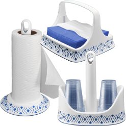 SET 3 PZ PORTAROT.+PORTATOVAGL.+PORTABICCH. BLU (Copia)