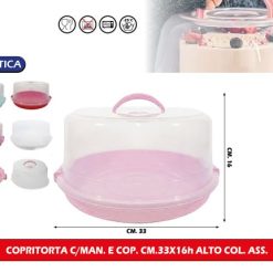 Copritorta C/Man. E Cop. Cm.33X16H Alto Col. Ass.