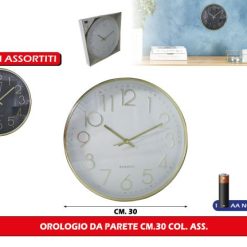 Orologio Da Parete Cm.30 Col. Ass.