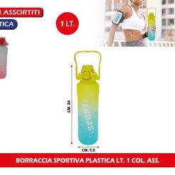 Borraccia Sportiva Plastica Lt.1 Col. Ass.