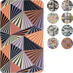 Sicignano | Set 2 Zerbini Luxury 45x75 per Interni, Fantasie Assortite, Retro in Gomma Naturale Fronte in Poliestere, Decorativo per Cucina Bagno Soggiorno Camera Ingresso