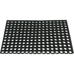 Sicignano | Zerbino Compos 100% Gomma Antiscivolo Drenante, Forato, Alveolare, per Esterni Interni, Rettangolare - Resistente, Facile da Pulire, Componibili (3, Zerbino 40x60cm)