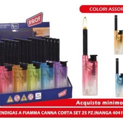 Accendigas A Fiamma Canna Corta Set 25 Pz.Inanga 40411730