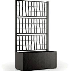 Fioriera Ethica Rett.Re Con Spalliera Cm.80 Grafite