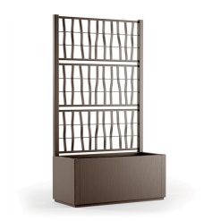 Fioriera Ethica Rett.Re Con Spalliera Cm.80 Tortora